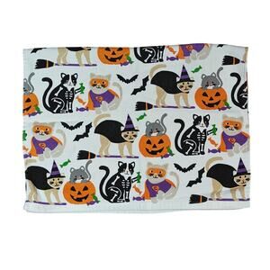 Casaba Halloween Spooky Cats Kitchen Towel